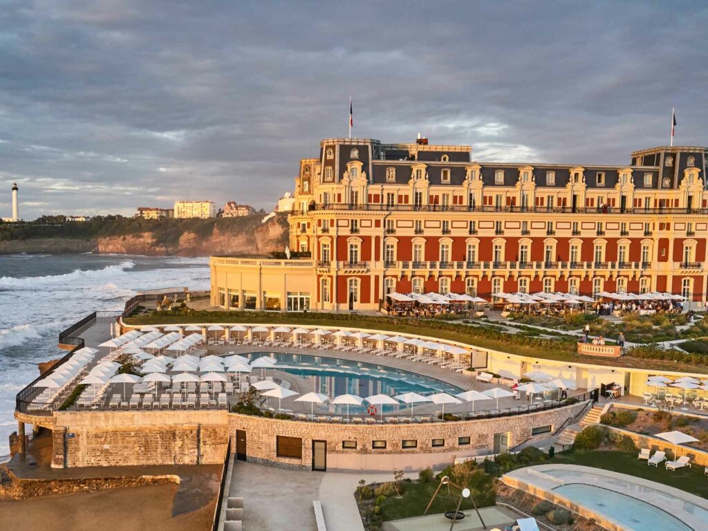 vue mer hôtel du Palais cocktail mariage haut de gamme Biarritz